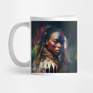 Powerful American Native Warrior Woman #1 Mug